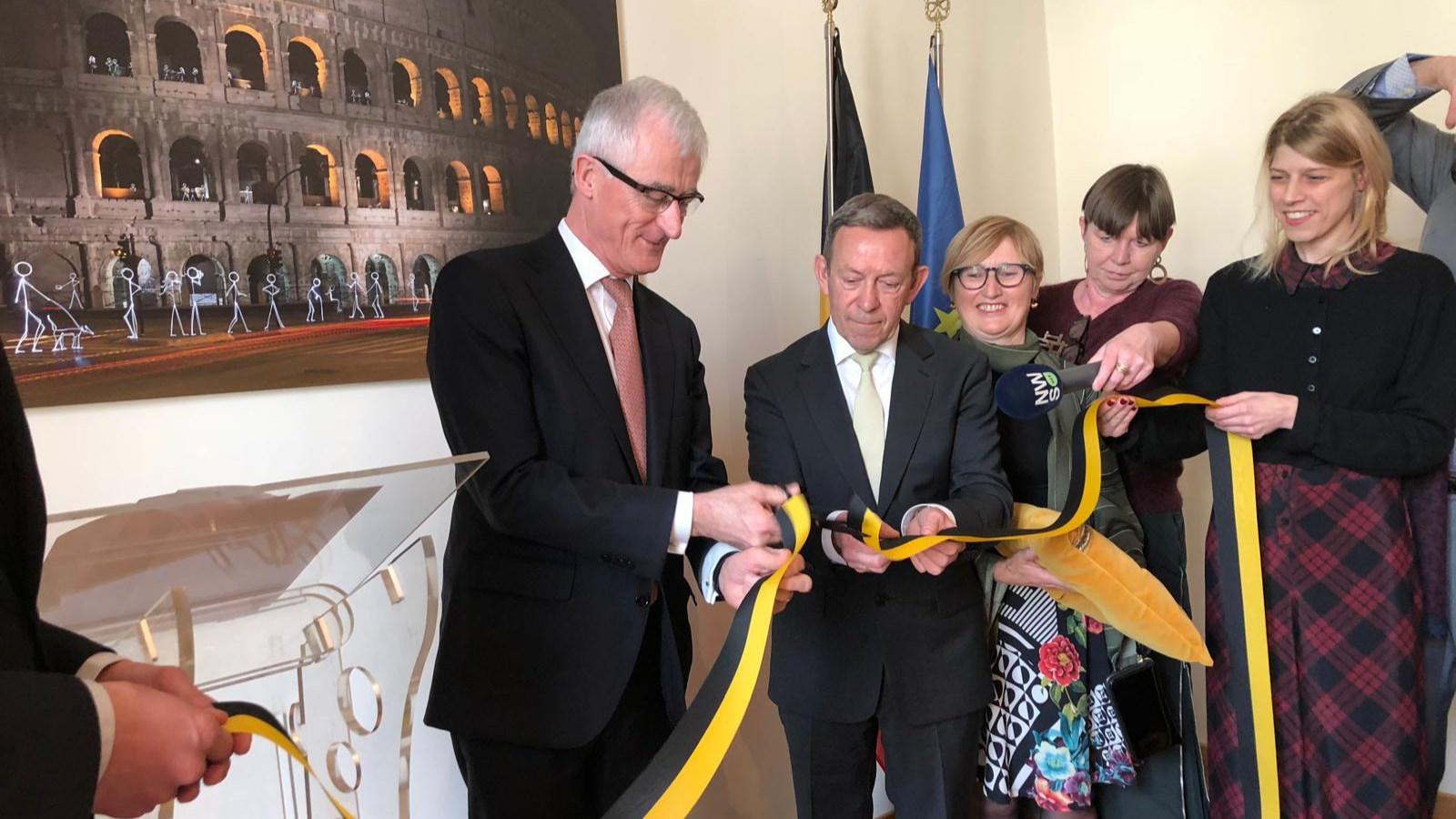 Plechtige opening van het kantoor in Rome